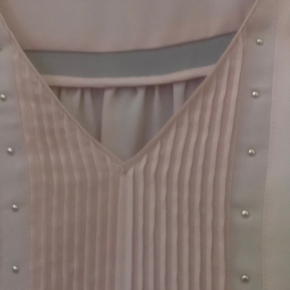 WHBM Blush Pink Crepe Blouse - Picture 1 of 4